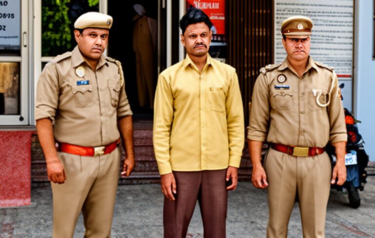 पुलिस गिरफ्त में साइबर ठगी का अपराधी