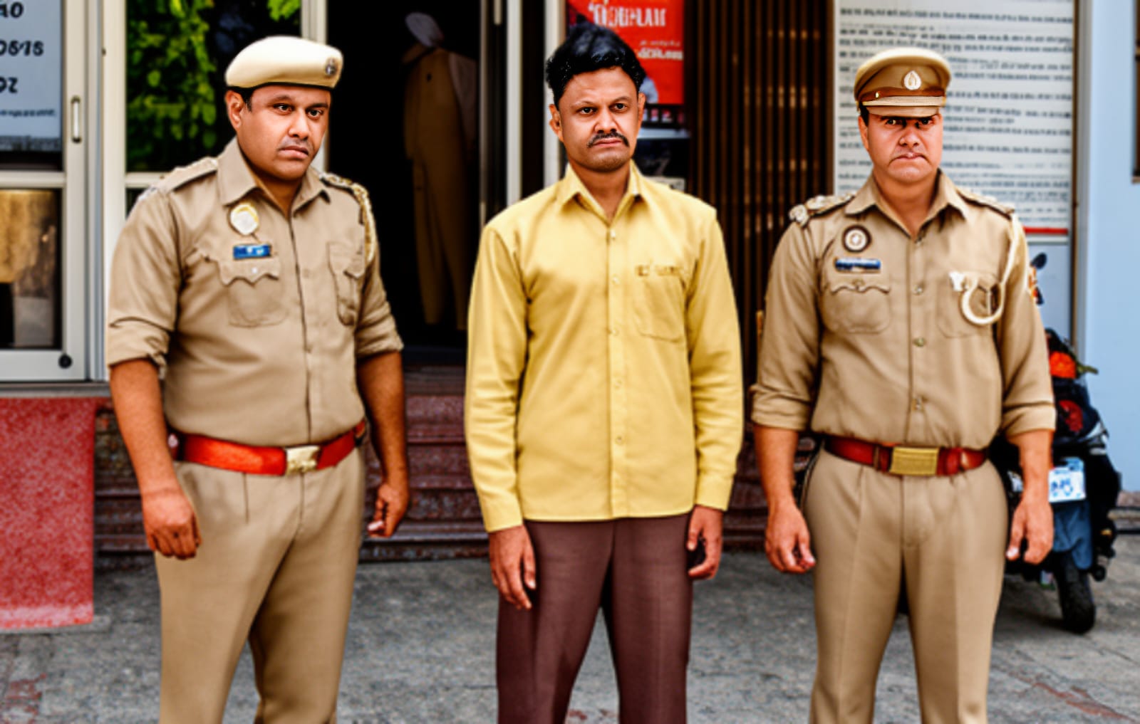 पुलिस गिरफ्त में साइबर ठगी का अपराधी