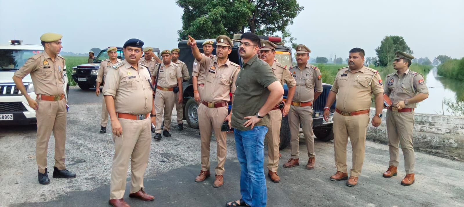 पुलिस अधीक्षक ग्रामीण ने किया कांवड़ मार्ग का निरीक्षण