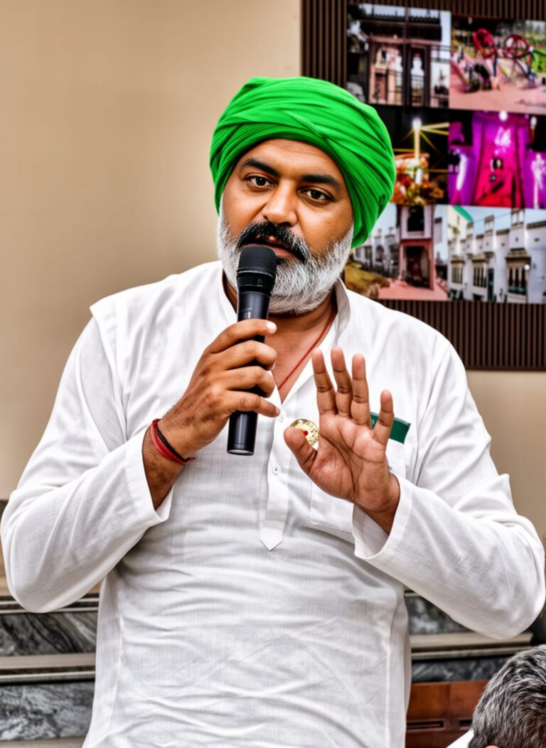 मवाना तहसील समीक्षा बैठक को संबोधित करते भाकियू जिला अध्यक्ष अनुराग चौधरी