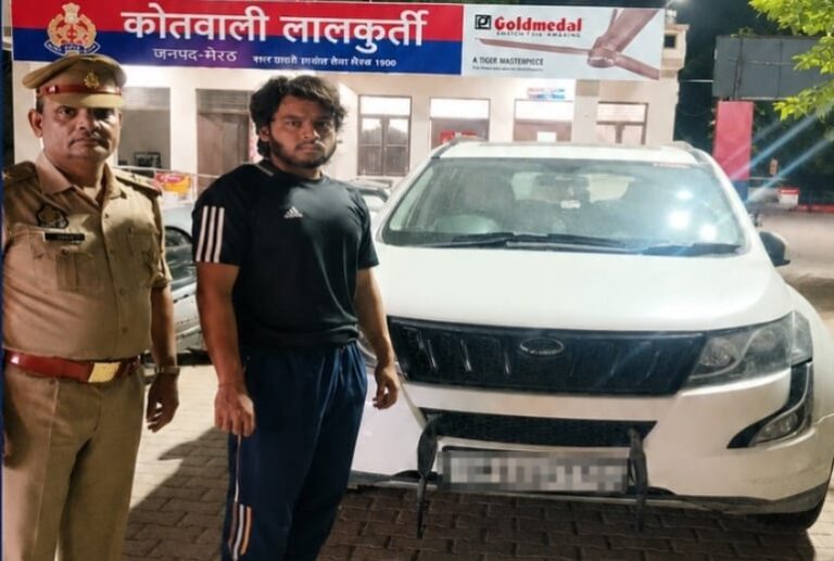 पुलिस गिरफ्त में सोशल मीडिया पर हथियार लहरा कर वीडियो डालने वाला आरोपी
