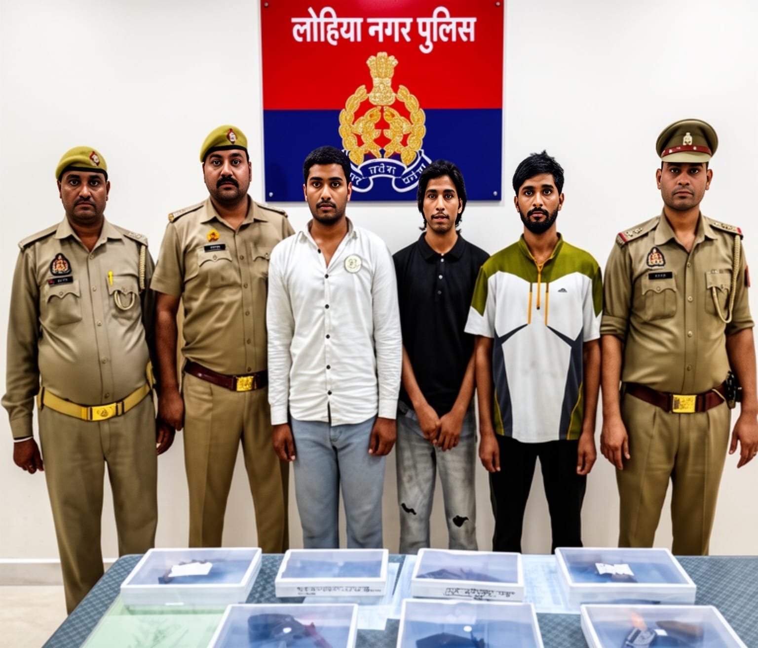 पुलिस गिरफ्त में हथियार तस्कर