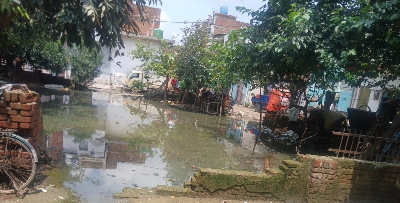 सीवर के ओवरफ्लो से माधव पुरम सेक्टर 3 में जल भराव
