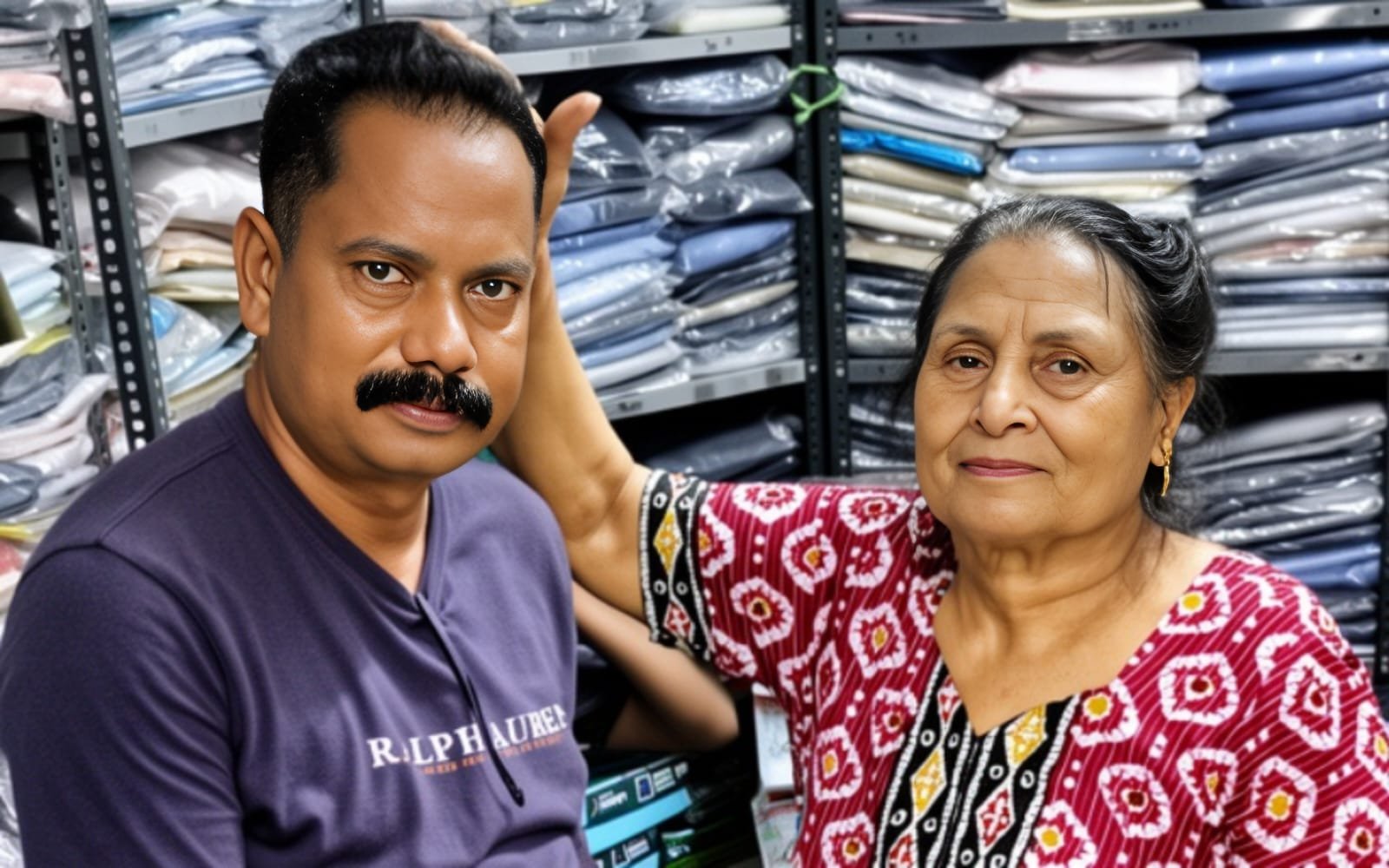 राजनीतिक गुरु की माँ कृष्णा तोमर से आशीर्वाद लेते मास्टर अजीत
