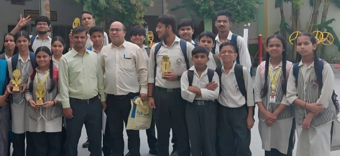 विद्या भारती द्वारा आयोजित गणित प्रतियोगिता में छात्र छात्राओं ने प्रतिभाग किया