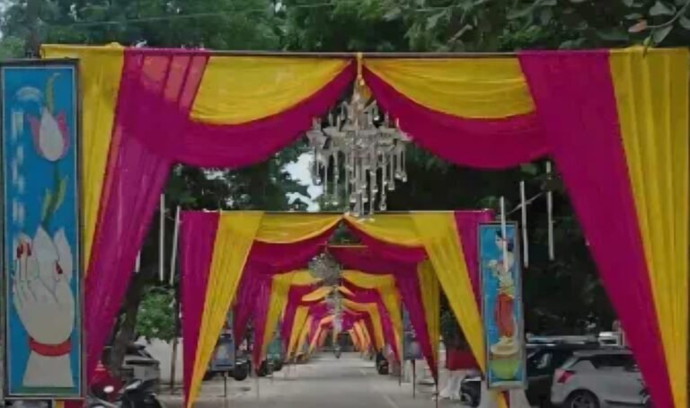 श्रीकृष्ण जन्माष्टमी को लेकर पुलिस लाइन परिसर में जोर शोर से तैयारियां