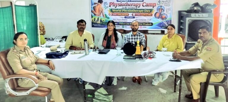 पुलिस स्वास्थ्य परिवार के लिए वामा सारथी ने लगाया वेलनेस कैंप