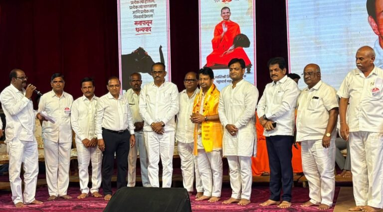 हथिनी माधुरी की नांदणी मठ वापसी के प्रयासों के लिए सुदीप जैन का भव्य सम्मान