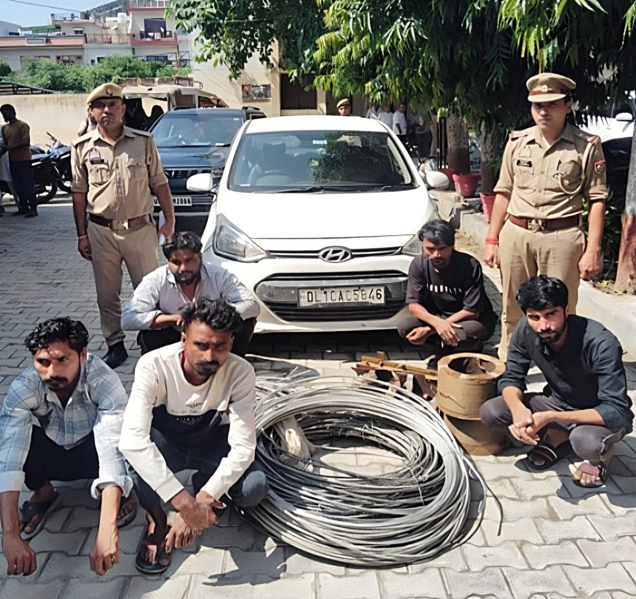 पुलिस गिरफ्त में ट्रांसफार्मर चोरी के आरोपी