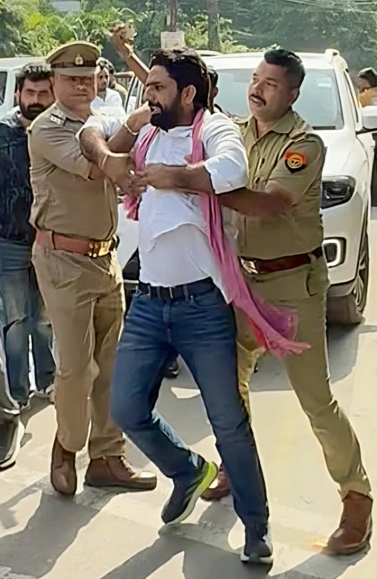 पुतला फूंकने के दौरान पुलिस ने प्रदीप कसाना पर कसा शिकंजा