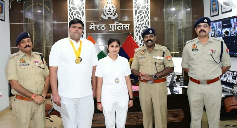 एथलेटिक्स कलस्टर प्रतियोगिता में विजय प्रतिभागियों का एसएसपी ने किया उत्साहवर्धन
