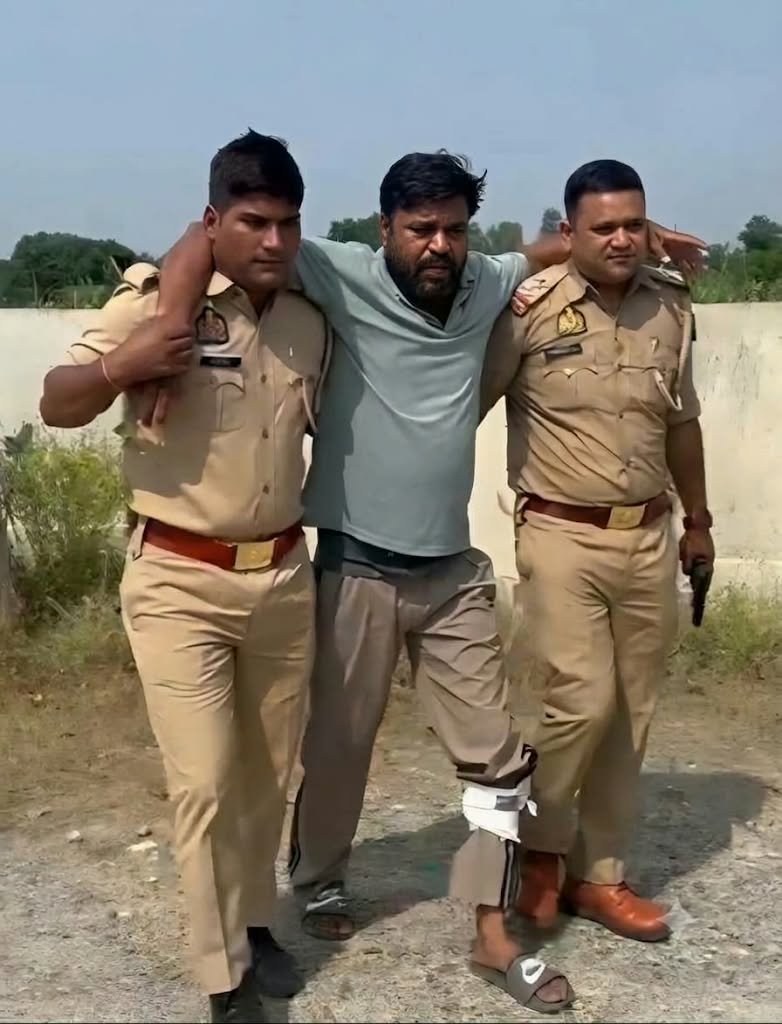थाना भावनपुर पुलिस द्वारा 25000 का इनामी मुठभेड़ के बाद गिरफ्तार