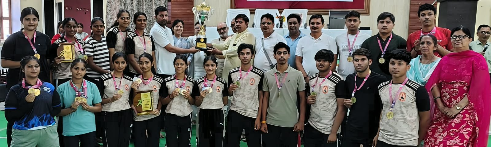 38वीं प्रांतीय एथलेटिक्स प्रतियोगिता में बालेराम विद्यालय बना ओवरऑल चैंपियन